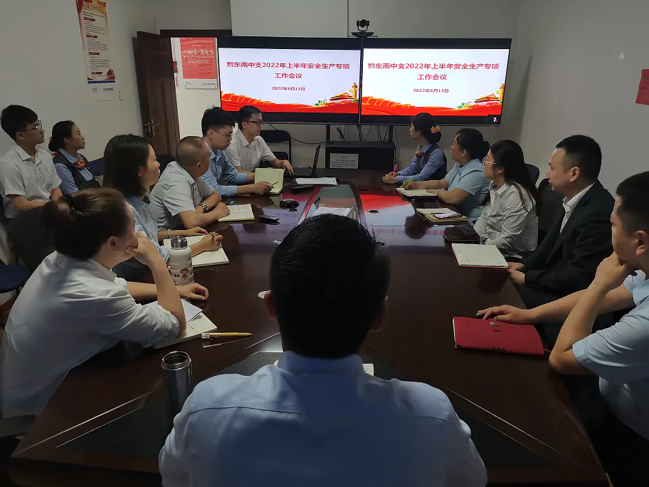 新华保险黔东南中支召开2022年上半年安全 生产专项工作会议