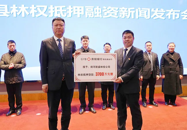 贵阳银行黔东南分行成功投放黔东南州首笔林权抵押贷款3700万元