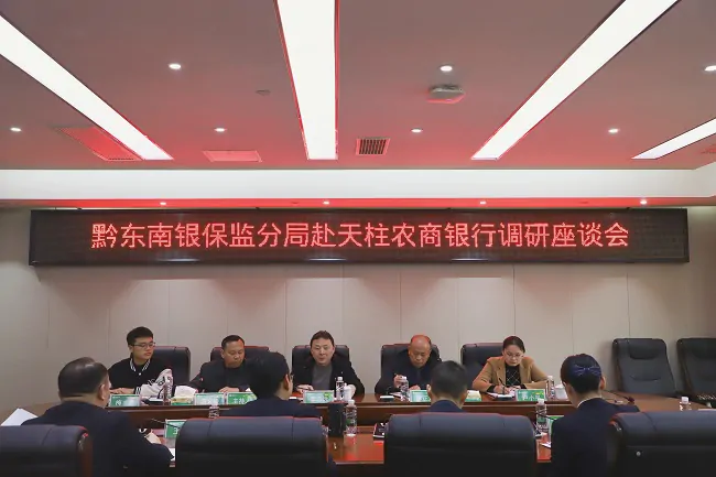 黔东南银保监分局党委书记、局长李志远赴天柱农商银行调研指导