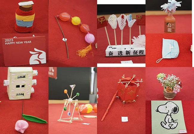 (图为:青年员工们制作的低碳手工作品).jpg