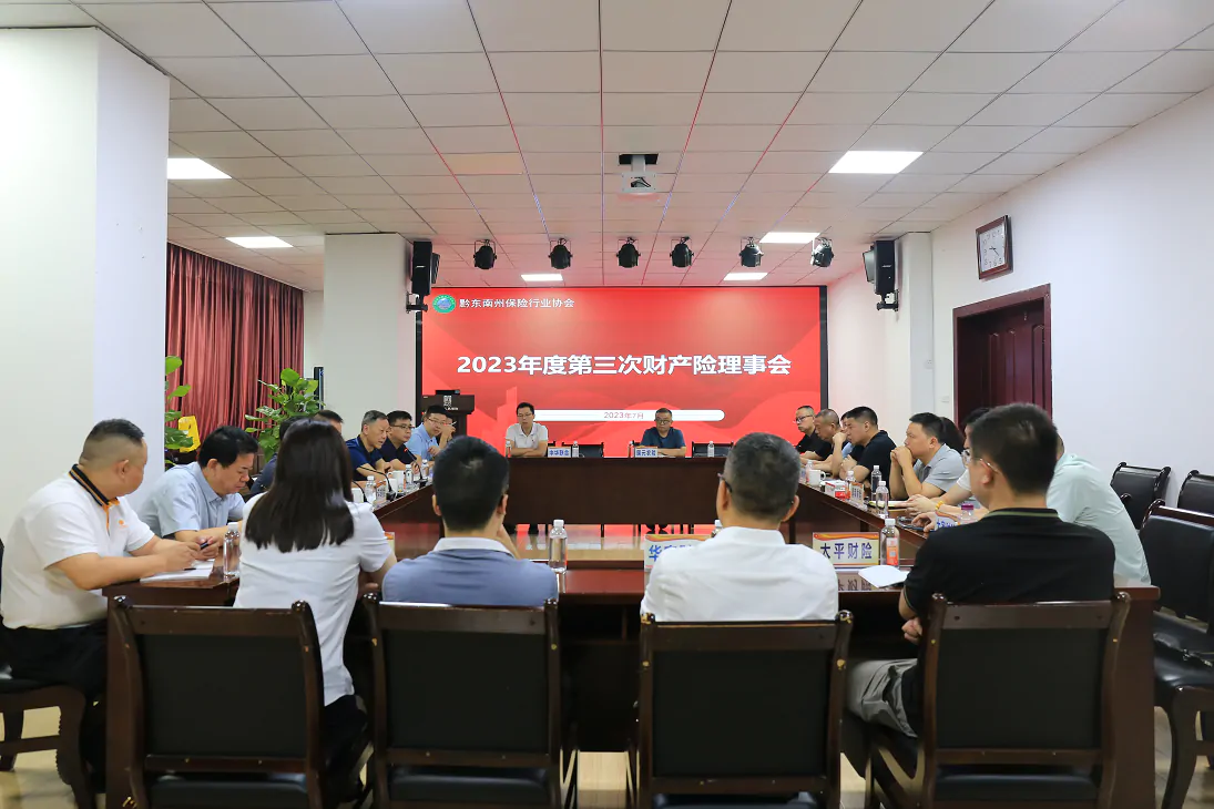 黔东南州财产保险公司2023年度第三次理事会圆满召开