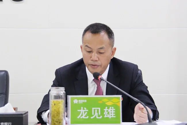 （图为：龙见雄进行业务分析和工作部署）.jpg