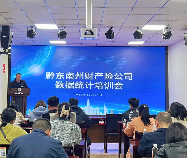 黔东南州保险行业协会组织召开财产险数据统计培训会