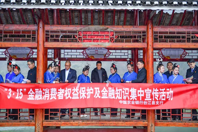 农业银行黔东南分行到台江县偏寨村开展3&middot;15金融消费者权益保护教育宣传活动