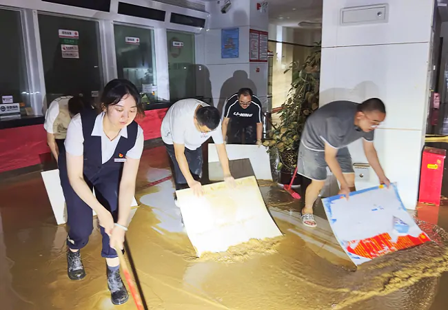 洪灾面前显担当，党员干部展风采