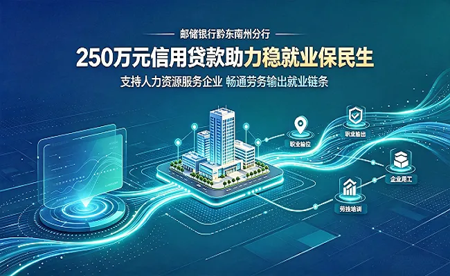 邮储银行黔东南州分行：250万元信用贷款助力稳就业保民生